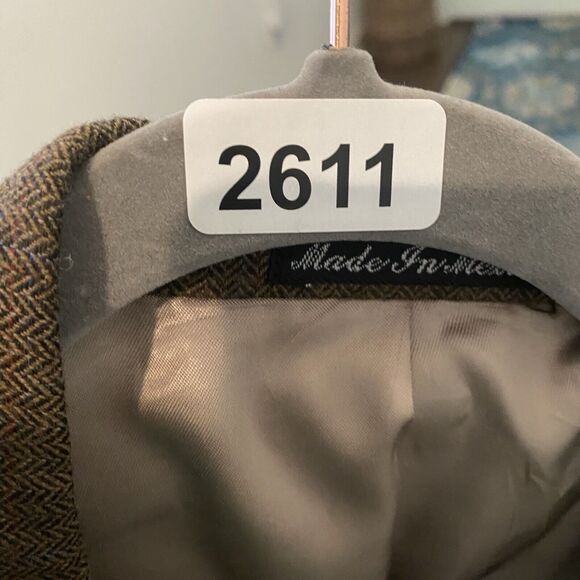 Ralph Lauren LRL Suit Jacket 46S Brown 100% Wool Blazer Sports Coat Herringbone - Picture 16 of 16